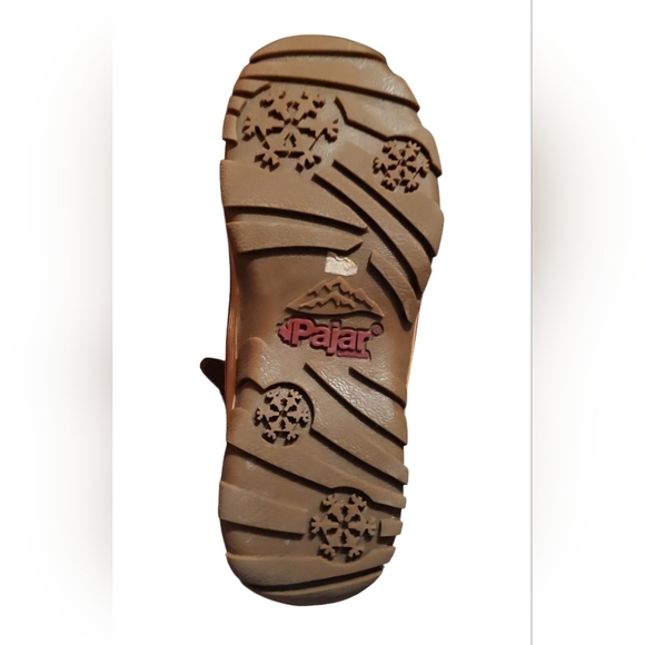 Pajar Alice Women Weatherproof Snow Boot Faux Fur Fabric Trim Lace Up 9/9.5 - Picture 2 of 14